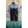 Set Abbigliamento Elegante Casual per Bambino - Camicia Azzurra e Pantaloncini Neri