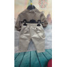 Set Abbigliamento Elegante Casual per Bambino - Camicia Azzurra e Pantaloncini Neri